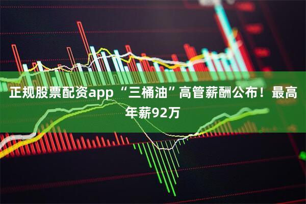 正规股票配资app “三桶油”高管薪酬公布！最高年薪92万